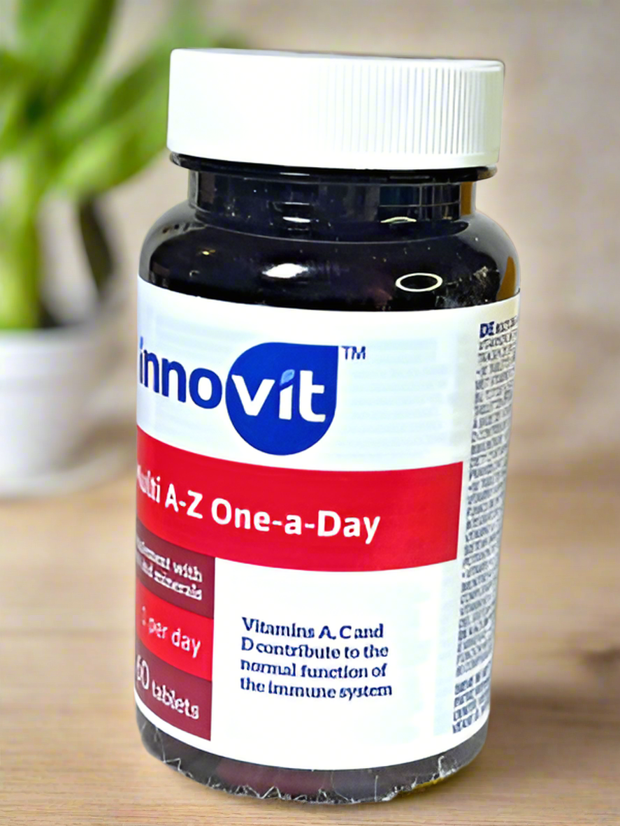 مكمل غذائي متعدد الاستخدامات AZ One-a-Day من INNOVIT - فيتامينات A وC وD - 60 قرصًا.