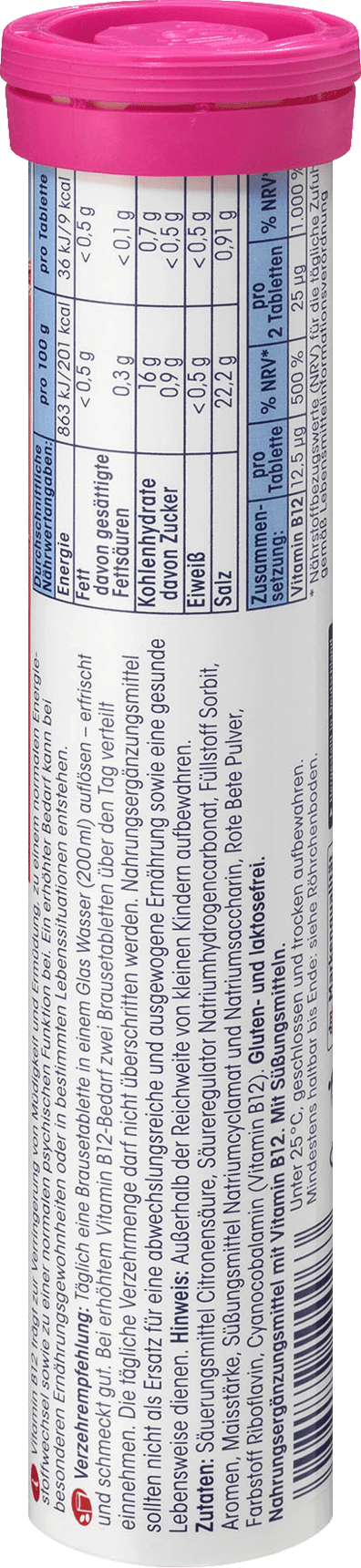 Vitamine B12, 20 Comprimés Effervescents (Mivolis)