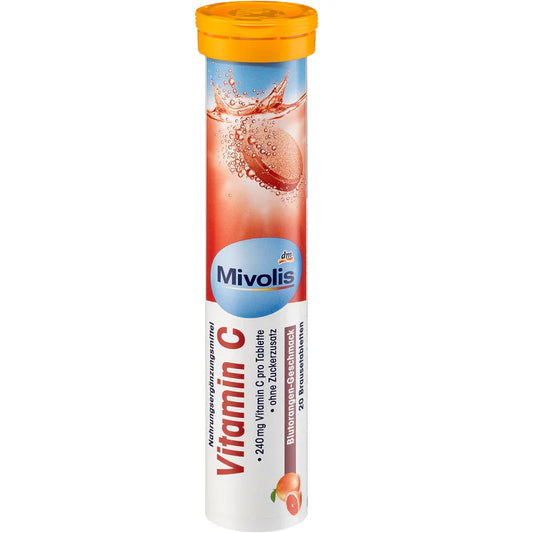 Vitamin C, 240mg de vitamine C par comprimé 20 Comprimés Effervescents (Mivolis)