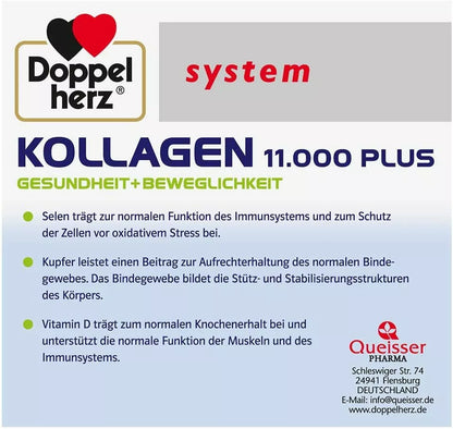 DOUBLE HEART Collagen 11,000 Plus System Ampoules 30X25ml