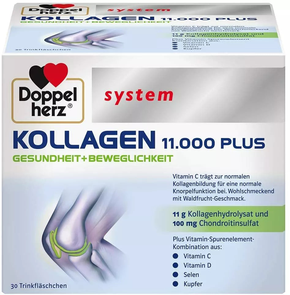 DOUBLE HEART Collagen 11,000 Plus System Ampoules 30X25ml