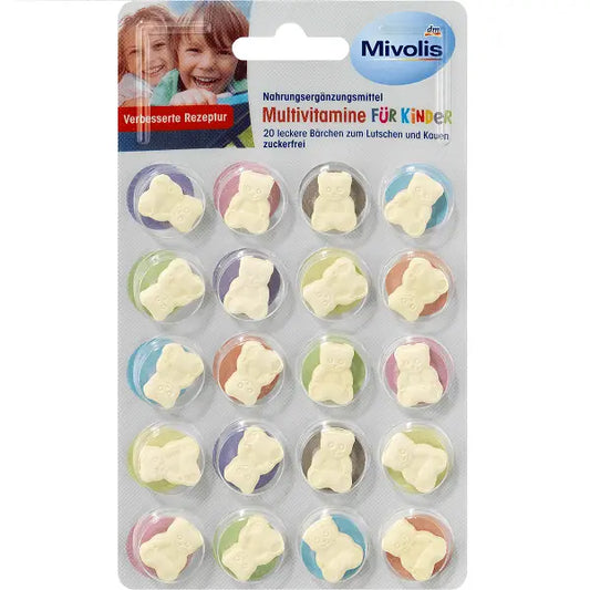 Mivolis، Multivitamines pour Enfants, 20 Pastilles